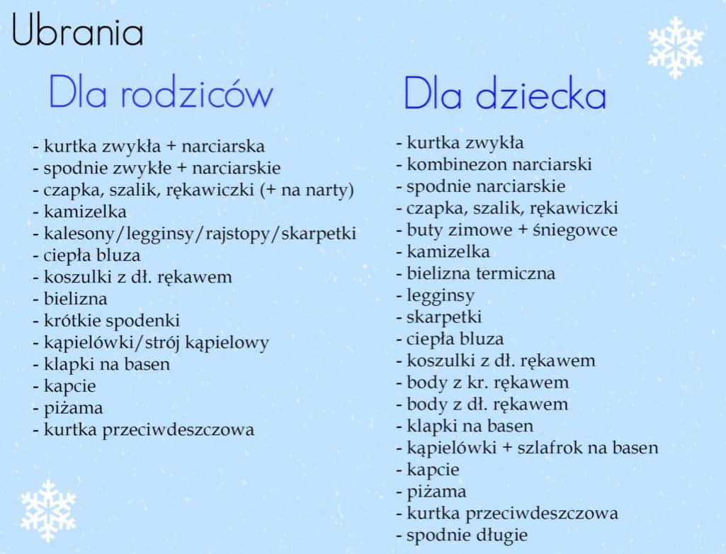 Co zabrać na wyjazd w góry z dzieckiem zimą, by uniknąć problemów