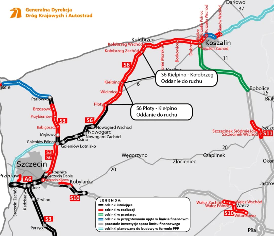 5 tras, którymi dotrzesz z Koszalina do Dąbek - jaka ich odległość?