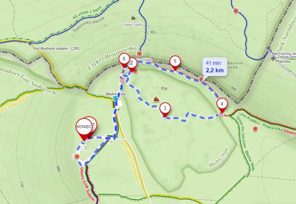 Jak dojść do Błędnych Skał z Kudowy-Zdroju? Trasa krok po kroku